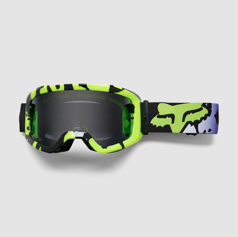 Fox Racing Main Morphic Smoke Lens Goggles in Black/Yellow-4